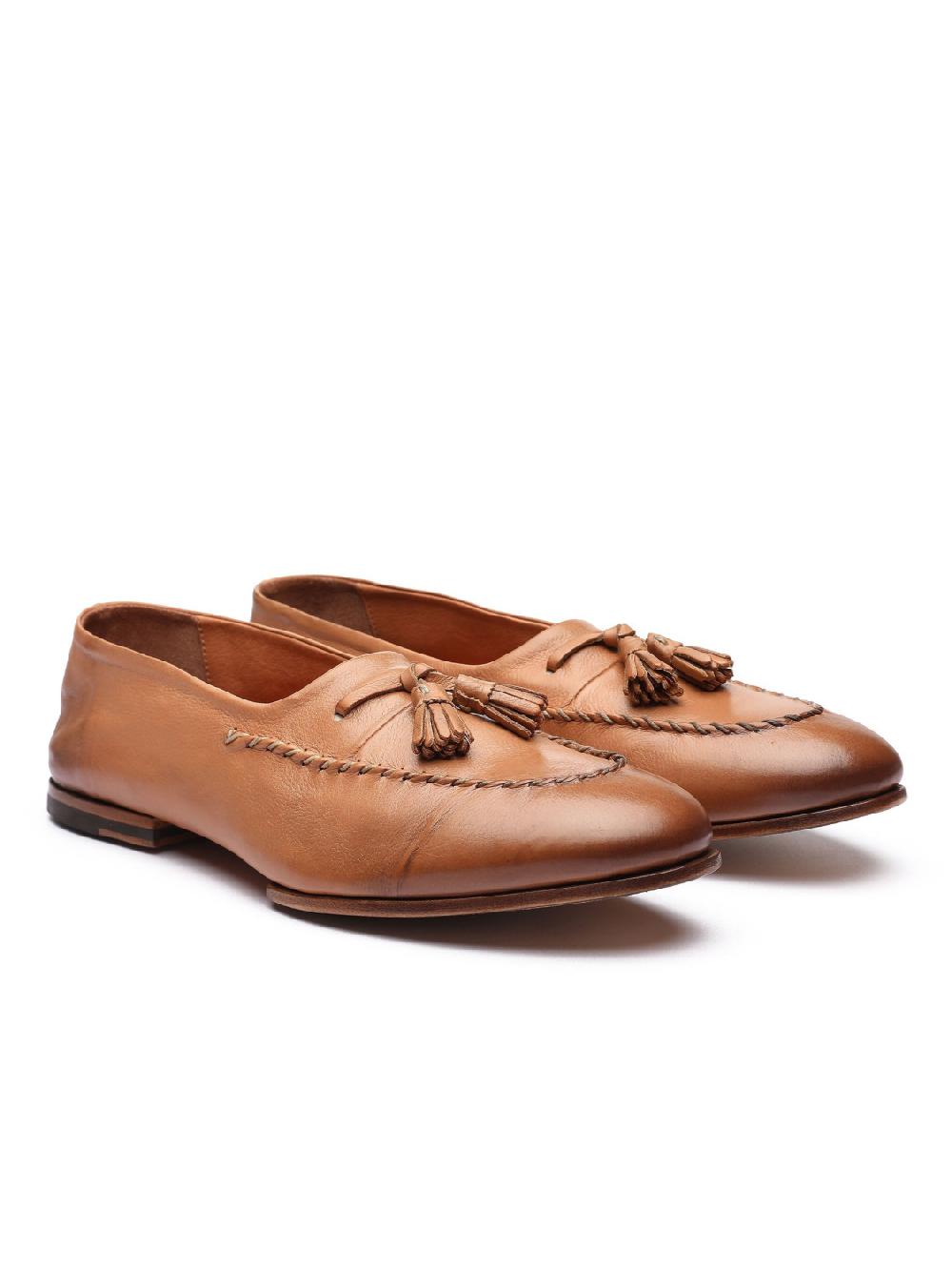 Silvano Sassetti Mocassini in pelle color brandy Fino Al -60%