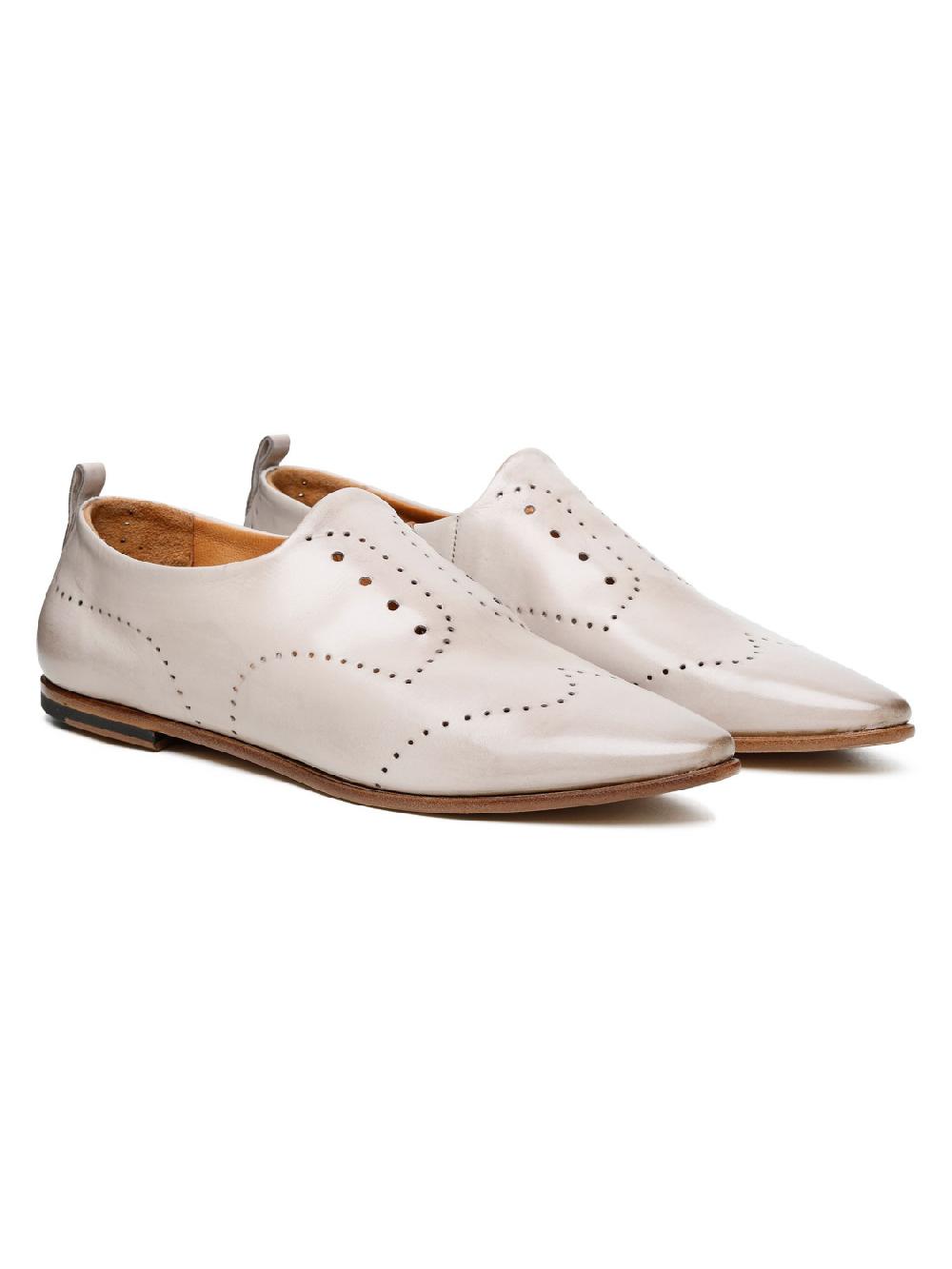 Silvano Sassetti Slippers in pelle color crema Shopping Online