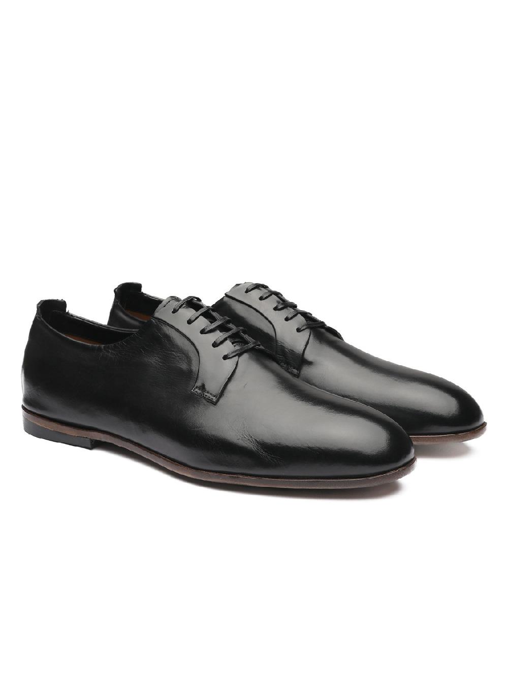 Silvano Sassetti Scarpe Derby in pelle nera Sottocosto