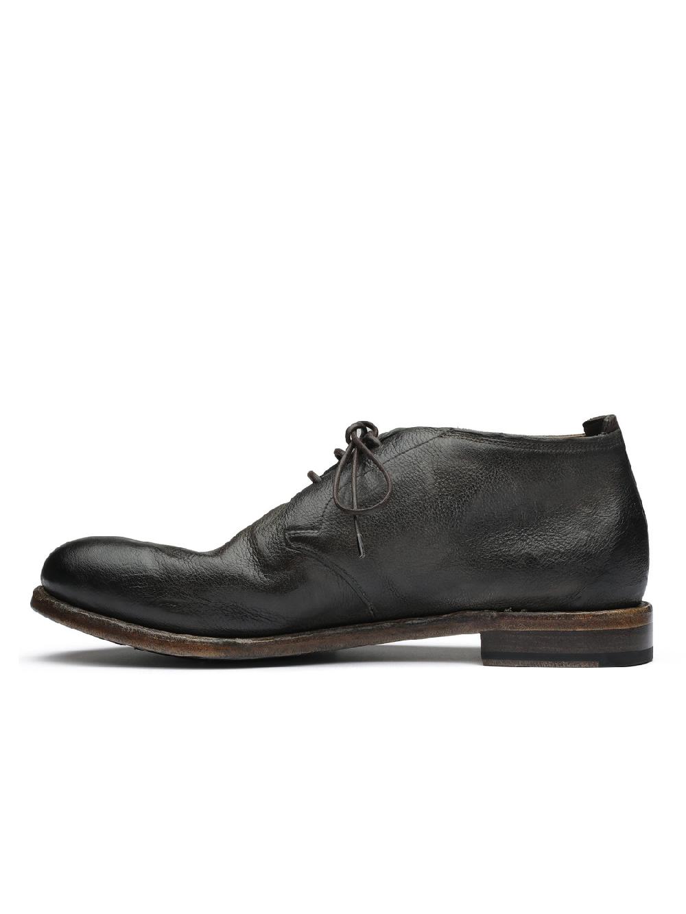Silvano Sassetti Stivaletti in pelle marrone scuro Sconto