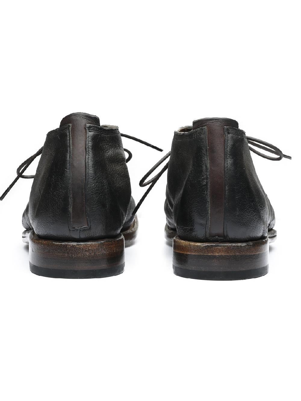 Silvano Sassetti Stivaletti in pelle marrone scuro Sconto