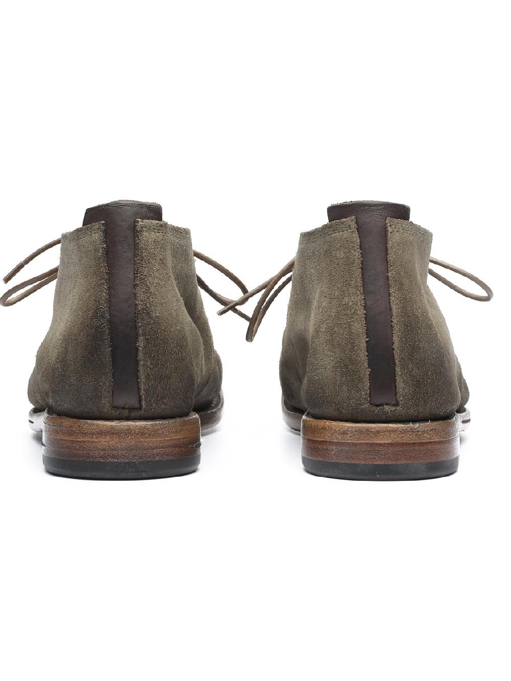 Silvano Sassetti Stivaletti in suede color kaki Grande vendita