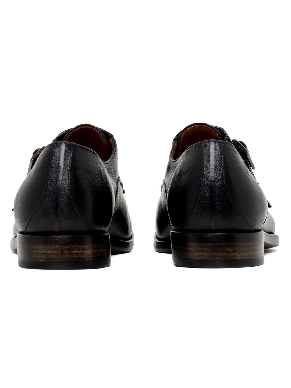 Silvano Sassetti Scarpe monk nere con doppia fibbia Hotsell
