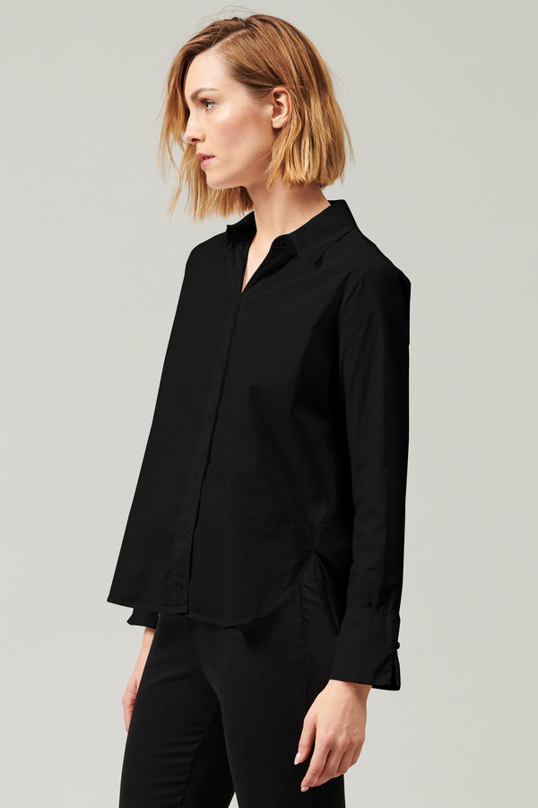 Transit Par Such Camicia lunga in popeline di cotone stretch | 1013.CFDTDY-5003.901 – Transit Promozione