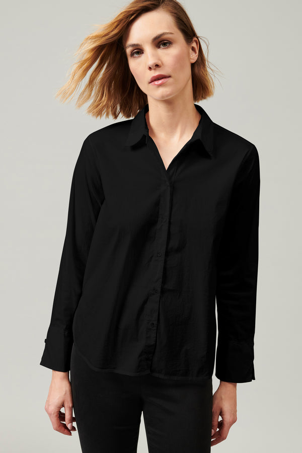 Transit Par Such Camicia lunga in popeline di cotone stretch | 1013.CFDTDY-5003.901 – Transit Promozione
