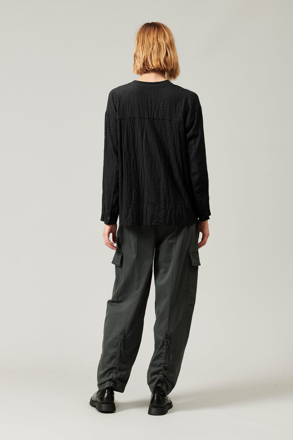 Transit Par Such Camicia stondata in goffrato di misto lana stretch | 1013.CFDTRYP250.1 – Transit Soddisfazione Garantita
