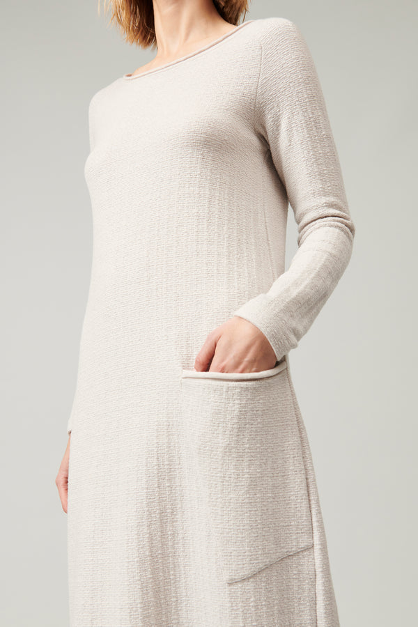 Transit Par Such Abito lungo in maglia di lana e viscosa jacquard microfantasia | 1013. – Transit Convenienza