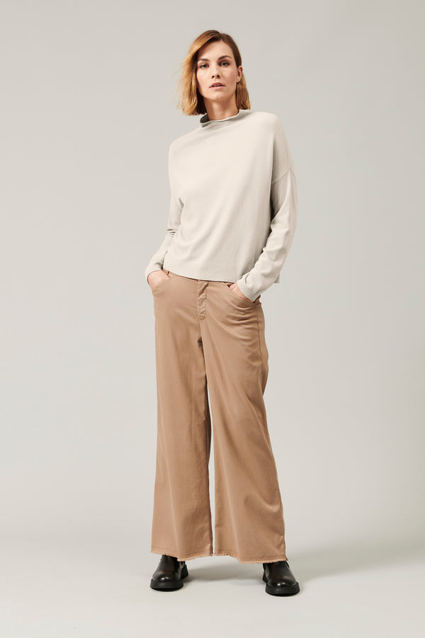 Transit Par Such Maglia oversize in viscosa e lana. linea a scatola collo a vulcano | – Transit Offerta