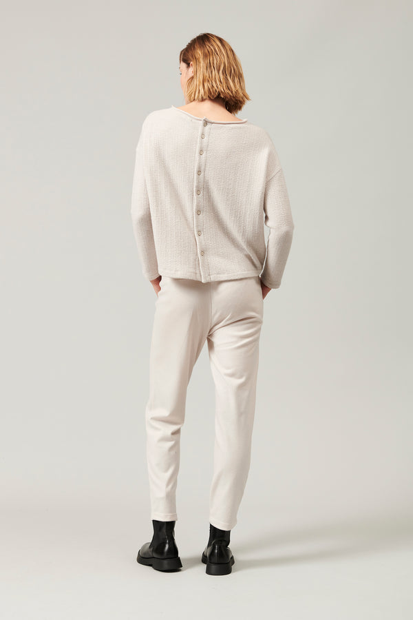 Transit Par Such Maglia di lana e viscosa jacquard microfantasia collo sbarcato e chius – Transit Online