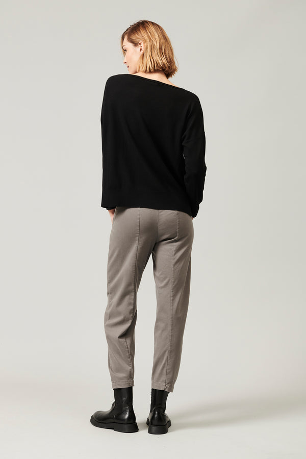 Transit Par Such Maglia oversize in viscosa e lana. linea a scatola collo a barchetta – Transit Outlet