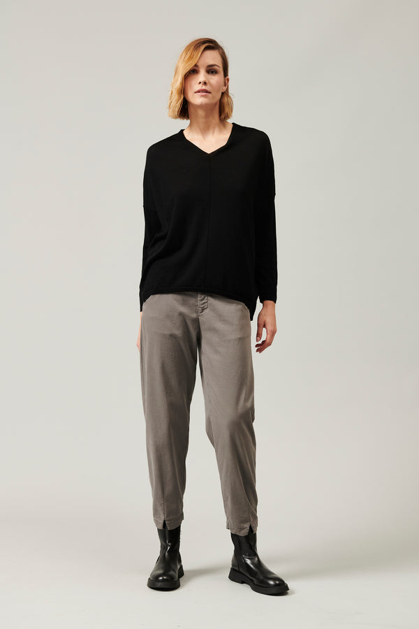 Transit Par Such Maglia oversize scollo a v in lana vergine 16 gage | 1013.CFDTRY18531. – Transit In Linea