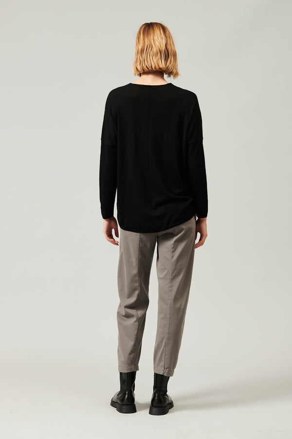 Transit Par Such Maglia oversize scollo a v in lana vergine 16 gage | 1013.CFDTRY18531. – Transit In Linea