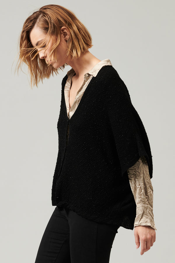 Transit Par Such Cardigan oversize con scollo a v e maniche a kimono con possibilità d – Transit Promozione
