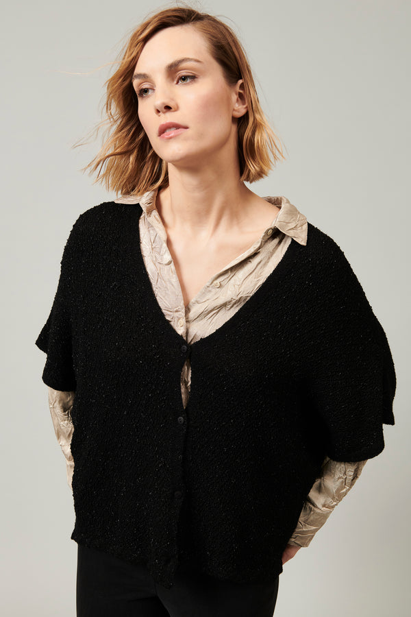 Transit Par Such Cardigan oversize con scollo a v e maniche a kimono con possibilità d – Transit Promozione