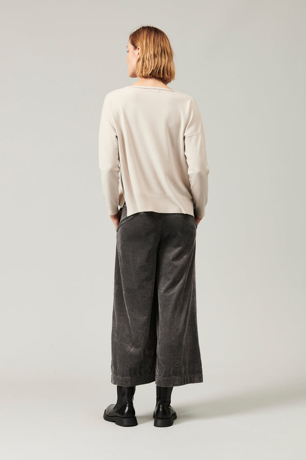 Transit Par Such Maglia oversize in viscosa e lana. linea a scatola collo a barchetta – Transit Pezzi Unici