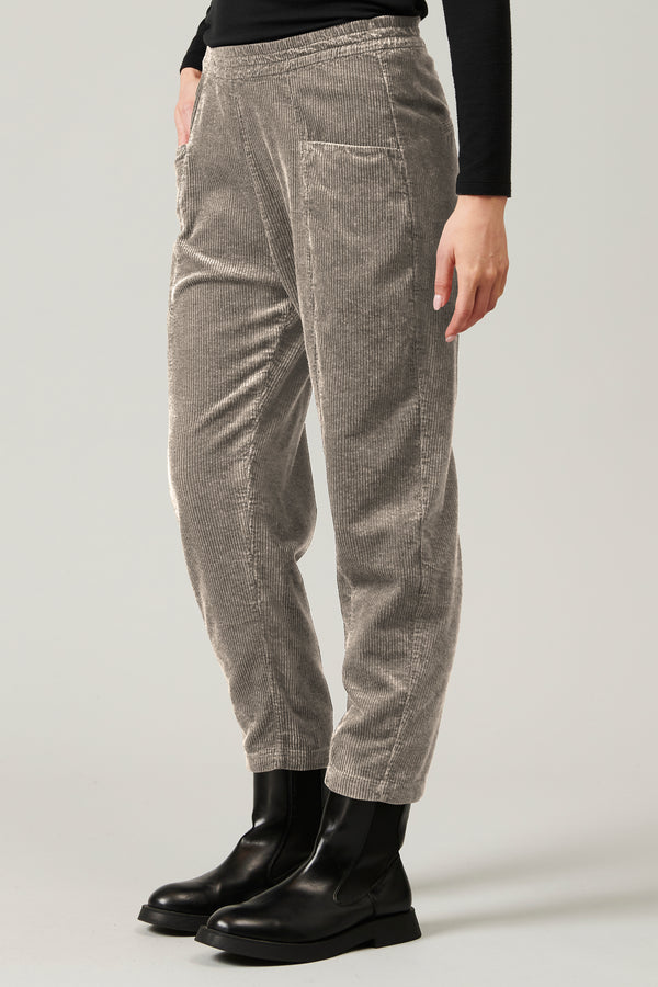 Transit Par Such Pantalone comfort fit con elastico in vita in velluto a coste di visco – Transit Offerta