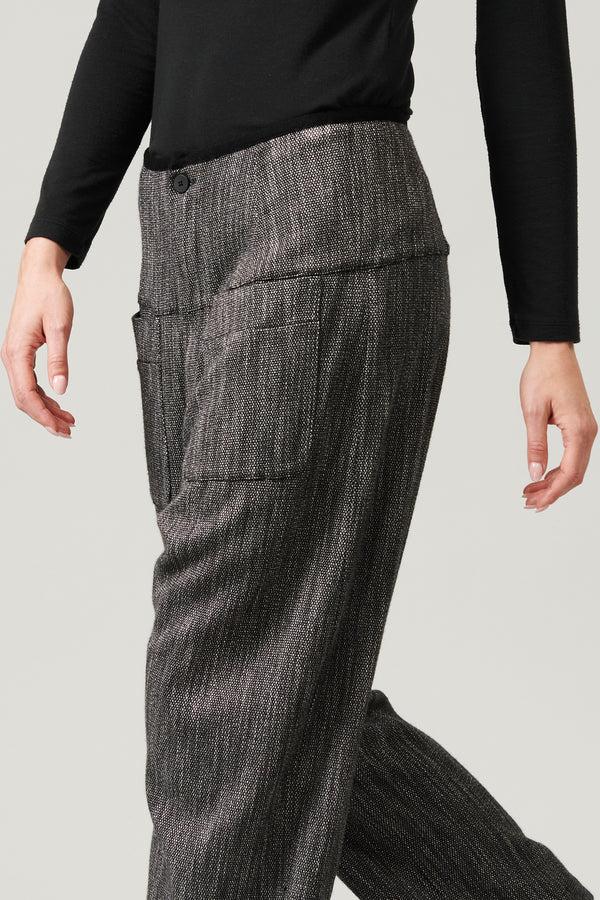 Transit Par Such Pantalone cavallo basso con baschina alta profilata in maglia a contra – Transit Online