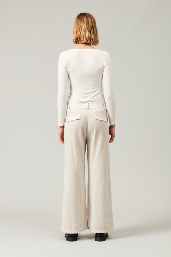 Transit Par Such Pantalone a palazzo in velluto a coste di viscosa e cotone stretch | 1 – Transit Outlet