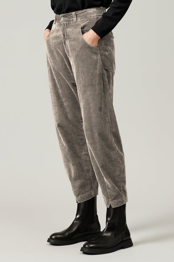 Transit Par Such Pantalone comfort fit in velluto a coste di viscosa e cotone stretch | – Transit Offerte