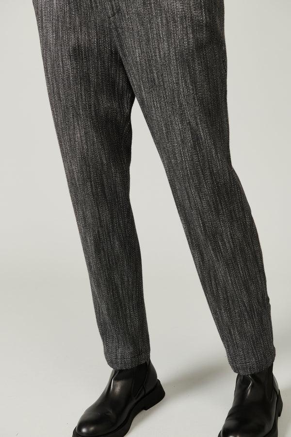 Transit Par Such Pantalone comfort fit con elastico dietro in microfantasia di misto la – Transit Hotsell