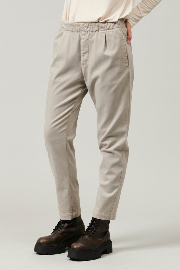 Transit Par Such Pantalone in modal-tencel elasticizzato con vestibilità morbida al bac – Transit Vendita Calda