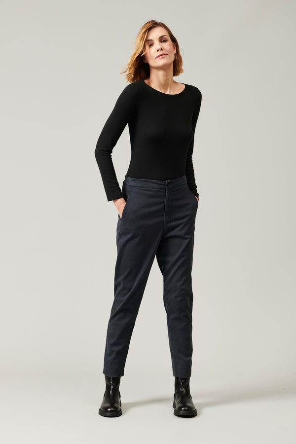 Transit Par Such Pantalone slim fit in raso di cotone stretch | 1013.CFDTRYR275.05 – Transit I Più Venduti