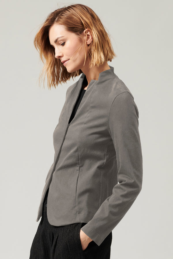 Transit Par Such Giacca con collo alla coreana in tencel modal e cotone stretch | 1013 – Transit Affare Del Giorno