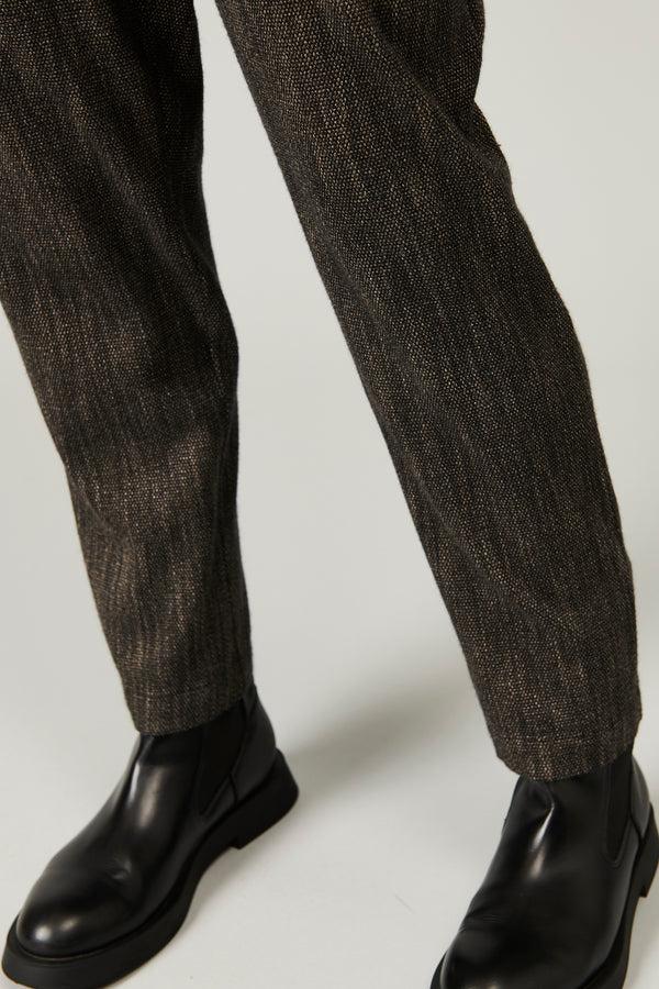 Transit Par Such Pantalone comfort fit con elastico dietro in microfantasia di misto la – Transit Convenienza