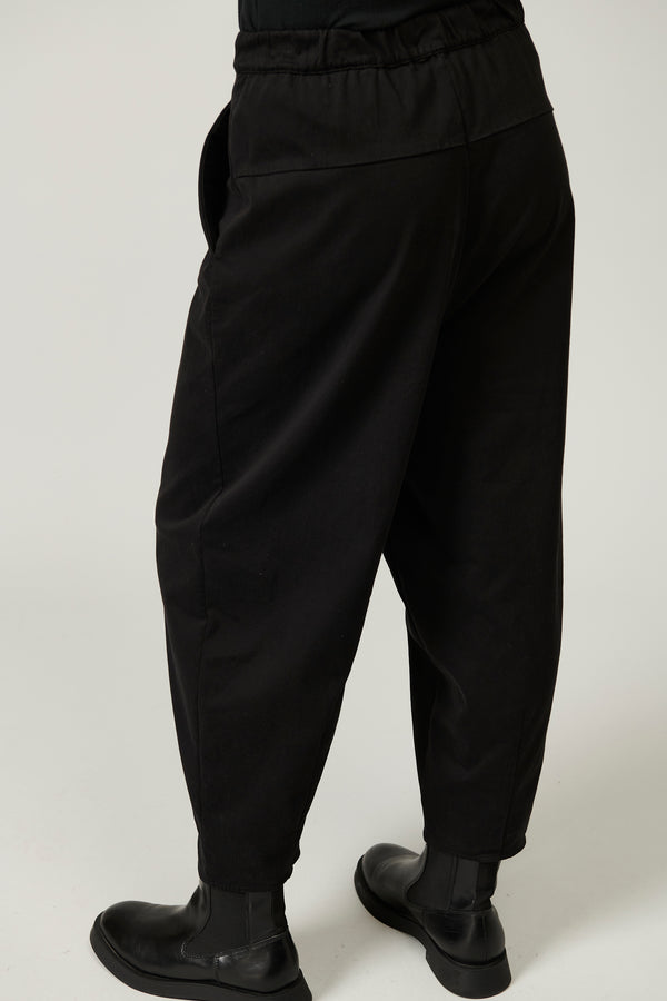 Transit Par Such Pantalone ampio linea bombé con elastico sul dietro in tencel modal e – Transit Italy