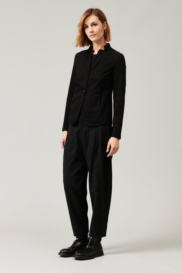 Transit Par Such Giacca con collo alla coreana in tencel modal e cotone stretch | 1013 – Transit 2025
