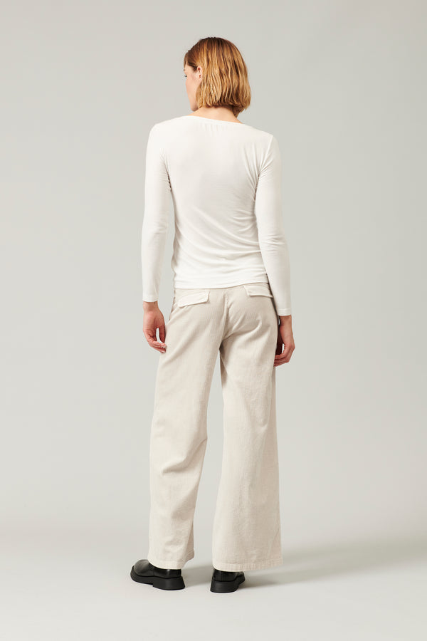 Transit Par Such T-shirt scollo a v slim fit in jersey di modal stretch | 1013.CFDTRYI1 – Transit Fino Al -60%