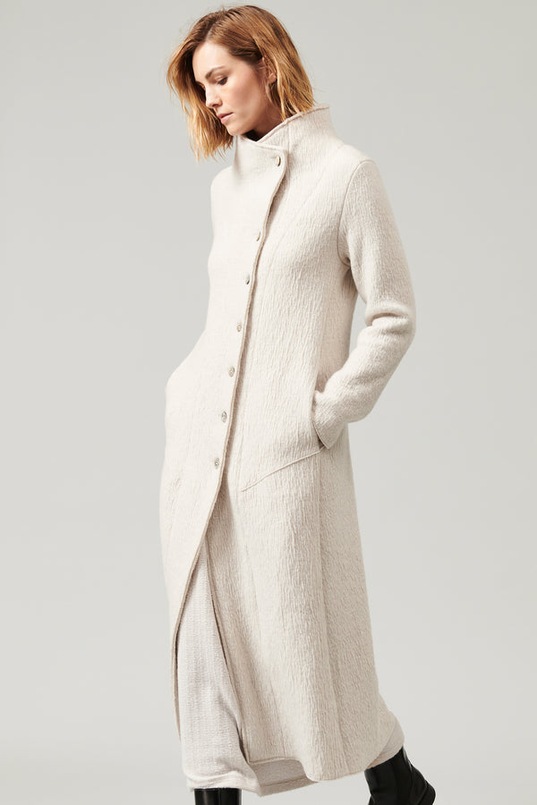Transit Par Such Cappotto lungo slim fit in maglia di lana cotta | 1013.CFDTRYX332.01 – Transit Shopping Online