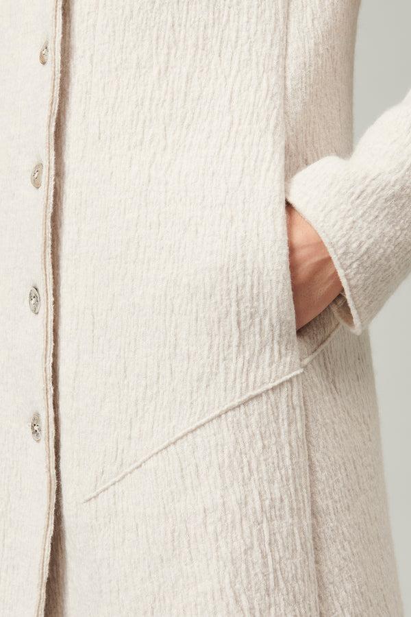 Transit Par Such Cappotto lungo slim fit in maglia di lana cotta | 1013.CFDTRYX332.01 – Transit Shopping Online
