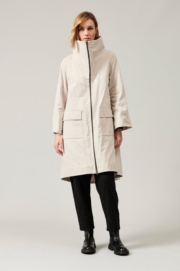 Transit Par Such Giaccone outwear zippato di cotone e nylon water repellent foderato co – Transit Affare Del Giorno