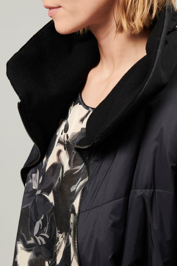 Transit Par Such Giaccone imbottito double face con vestibilità oversize in panno di la – Transit Sconto
