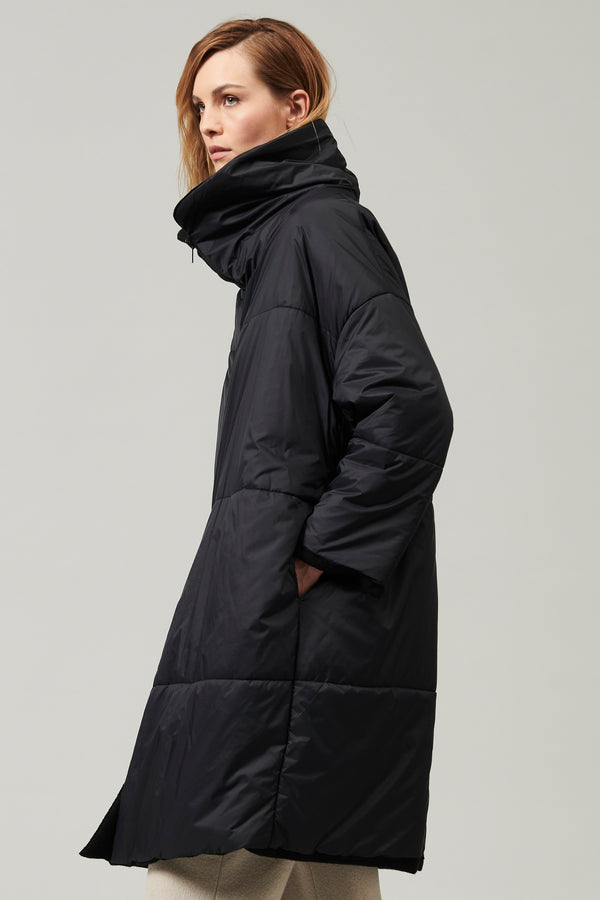 Transit Par Such Giaccone imbottito double face con vestibilità oversize in panno di la – Transit Sconto