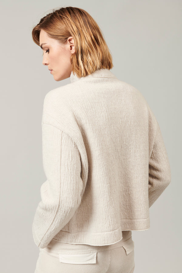 Transit Par Such Giacca corta collo alto a camicia in lana cotta | 1013.CFDTRYX335.01 – Transit Vendite Flash