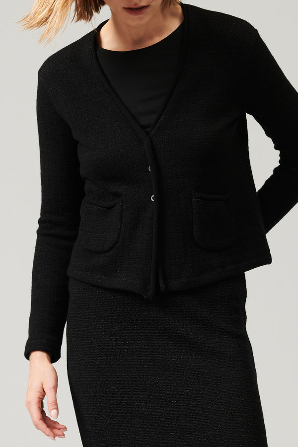 Transit Par Such Giacca in maglia di misto lana jacquard microfantasia | 1013.CFDTRY742 – Transit In Saldo