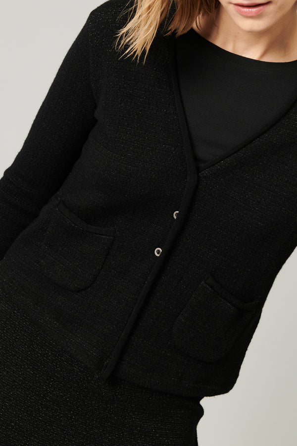 Transit Par Such Giacca in maglia di misto lana jacquard microfantasia | 1013.CFDTRY742 – Transit In Saldo