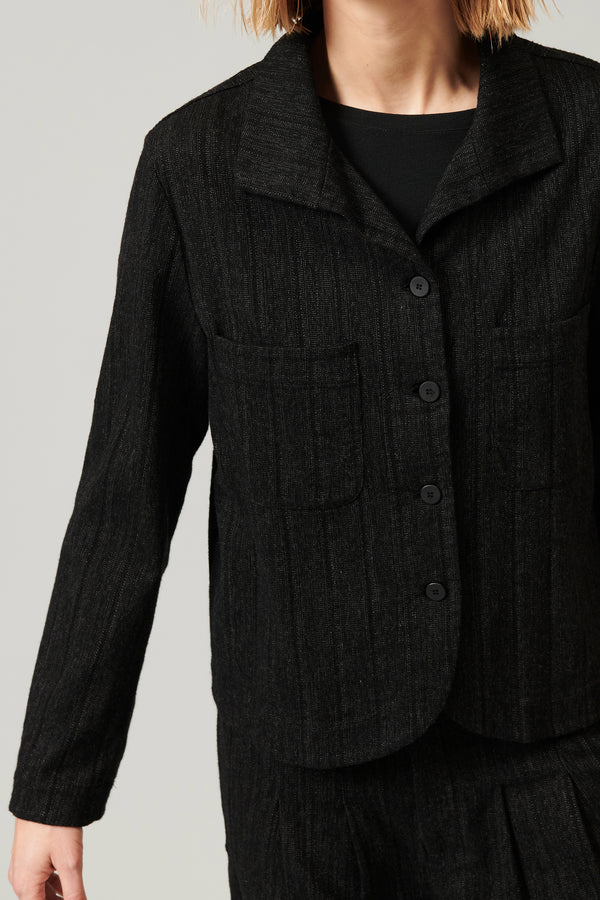 Transit Par Such Giacca rigata in cotone e viscosa stretch | 1013.CFDTRYC120.10 – Transit Vendita calda