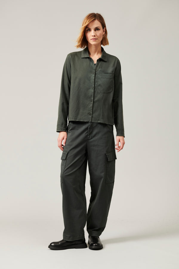 Transit Par Such Giacca/camicia in raso di cotone stretch | 1013.CFDTRYR277.24 – Transit In Linea