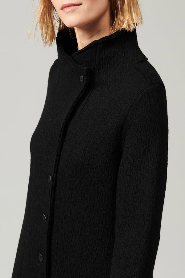 Transit Par Such Cappotto lungo slim fit in maglia di lana cotta | 1013.CFDTRYX332.10 – Transit Vendita