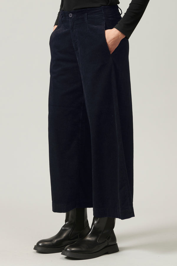 Transit Par Such Pantalone corto gamba larga in velluto a coste di viscosa e cotone str – Transit Negozi Online