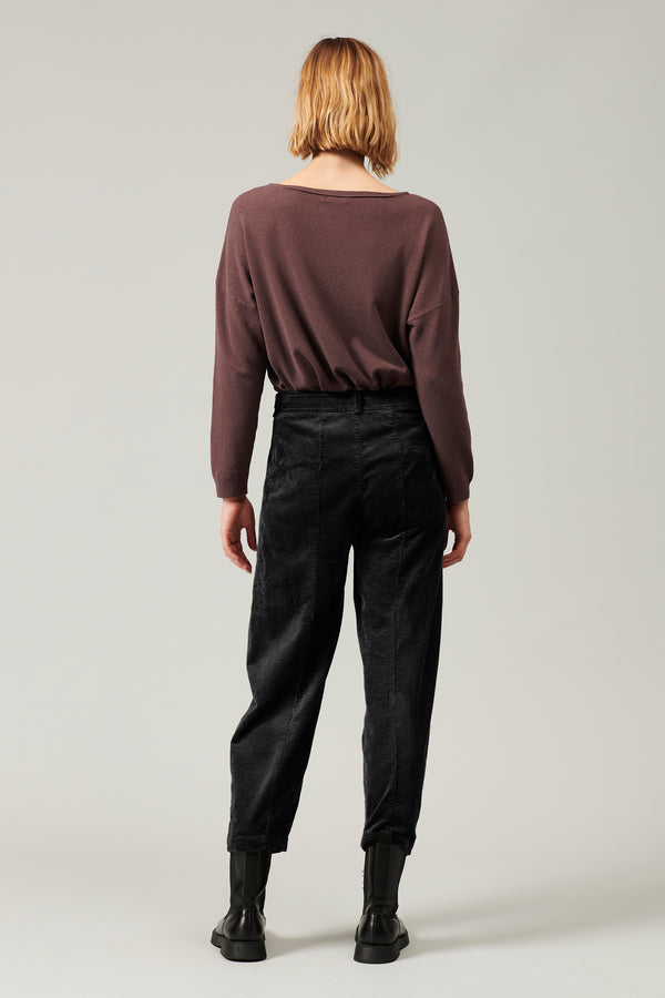 Transit Par Such Pantalone comfort fit in velluto a coste di viscosa e cotone stretch | – Transit Prezzo Ridotto