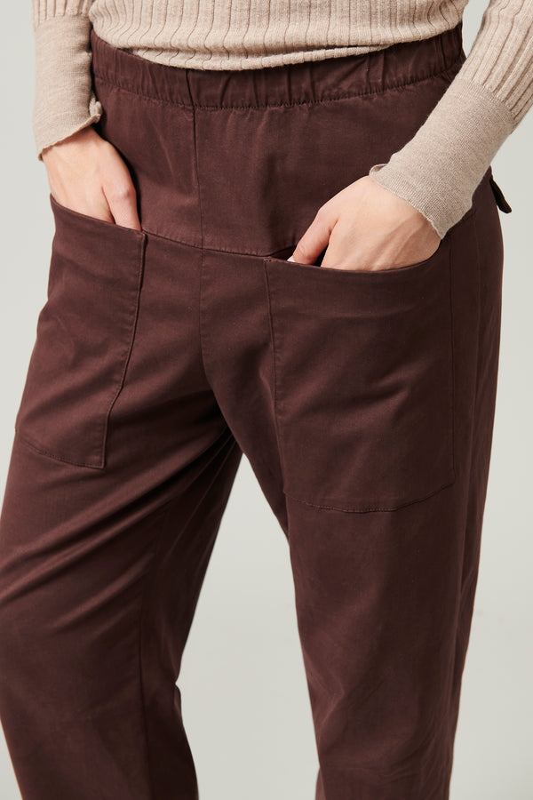 Transit Par Such Pantalone comfort fit con tasche davanti in viscosa e cotone stretch. – Transit Offerta