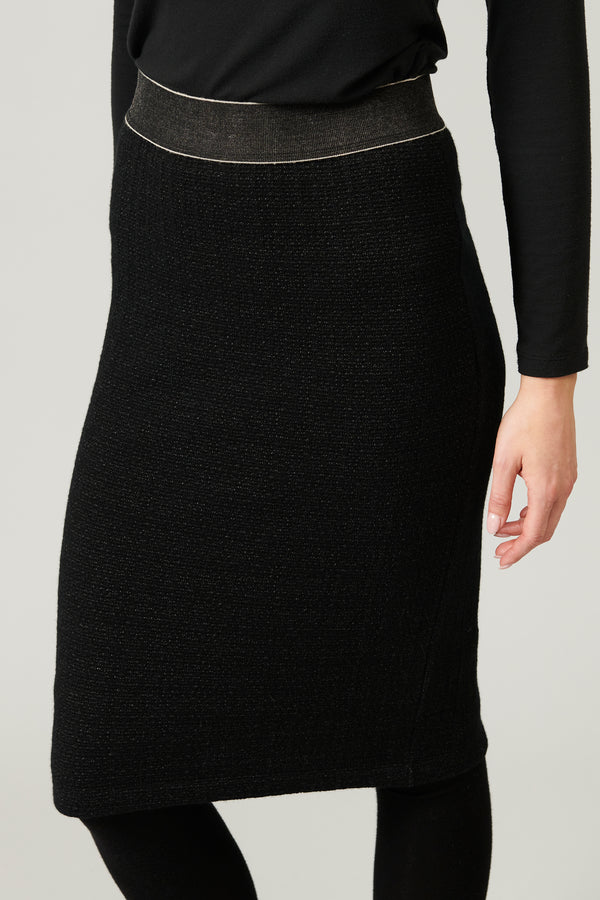 Transit Par Such Gonna tubino in maglia di lana e viscosa jacquard microfantasia | 1013 – Transit Economico