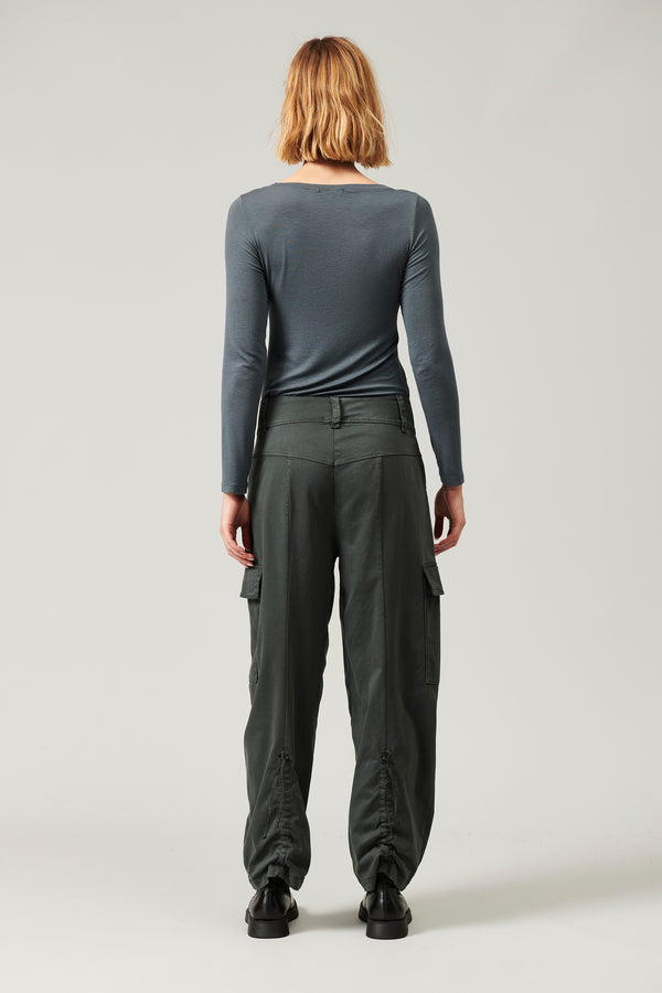 Transit Par Such Pantalone cargo in raso di cotone stretch | 1013.CFDTRYR276.24 – Transit Outlet