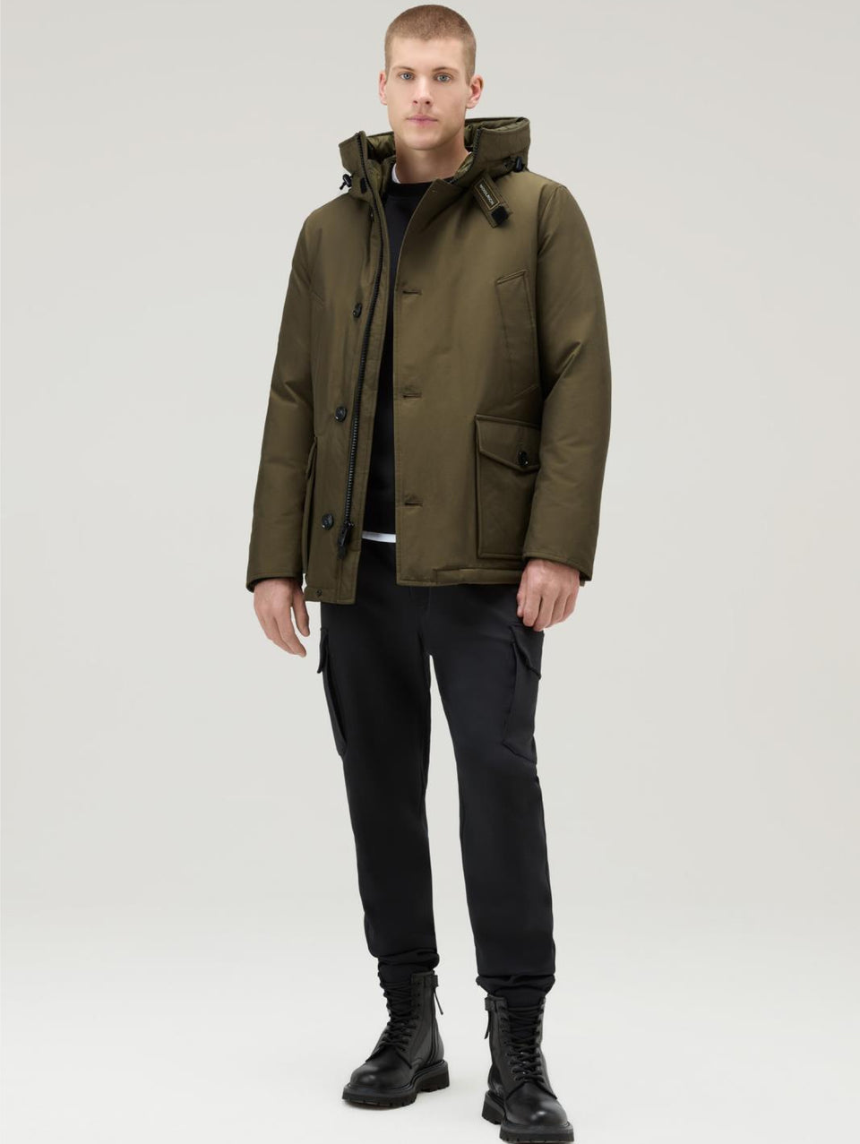 WOOLRICH Parka Arctic Anorak in Ramar Verde Pezzi Unici