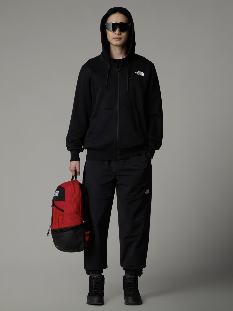THE NORTH FACE Felpa con Cappuccio e Cerniera Nero Acquista Ora