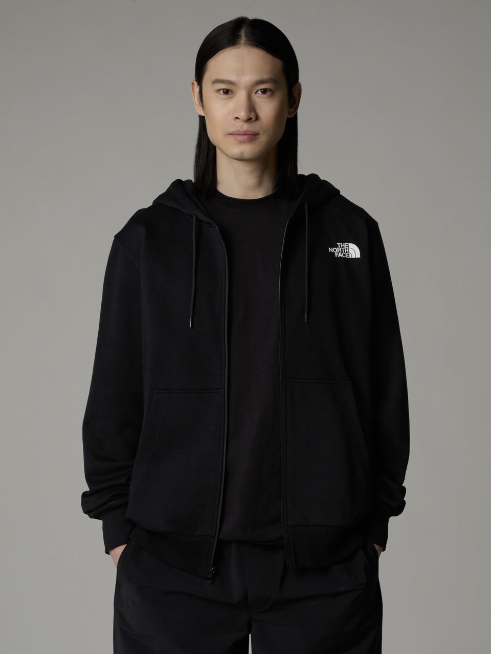 THE NORTH FACE Felpa con Cappuccio e Cerniera Nero Acquista Ora